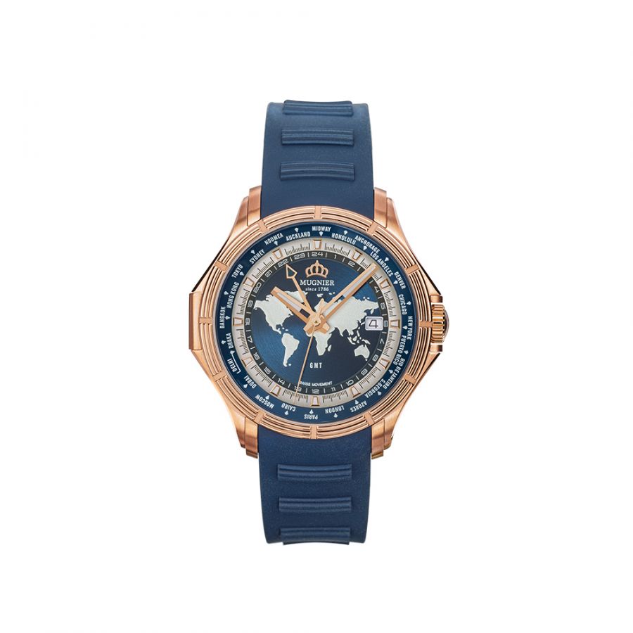 Mugnier GMT Time Traveller Rose Gold