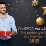 A-young-man-holding-a-gift-box-after-choosing-a-watch-from-New-Year-gift-ideas-from-CHAIROS