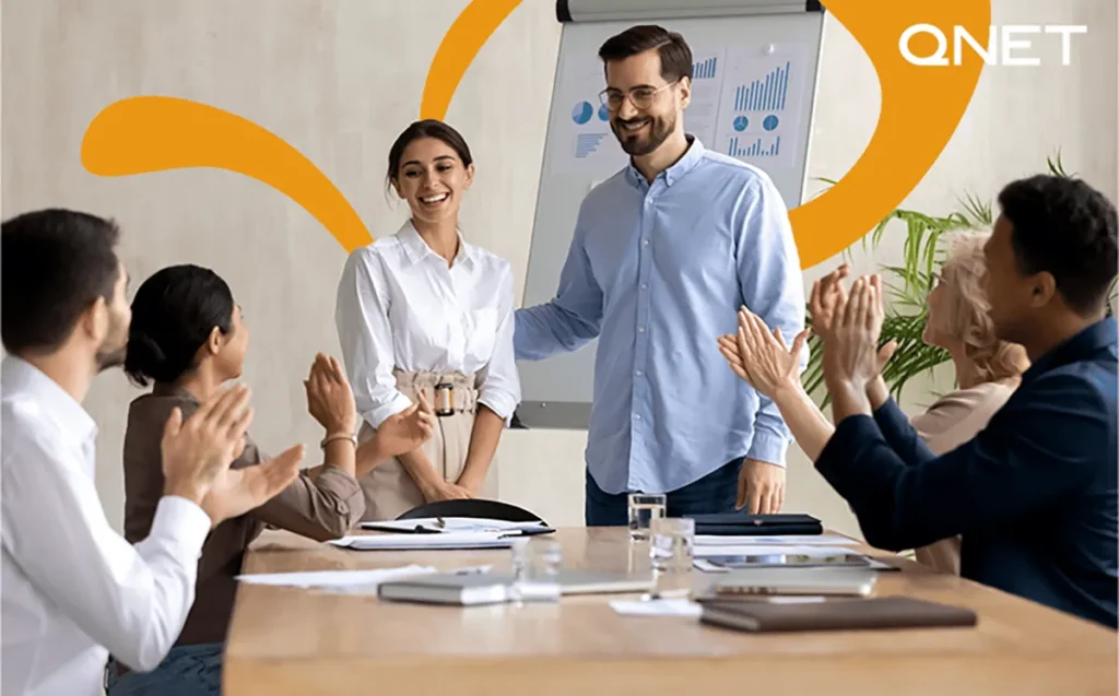 A team meeting