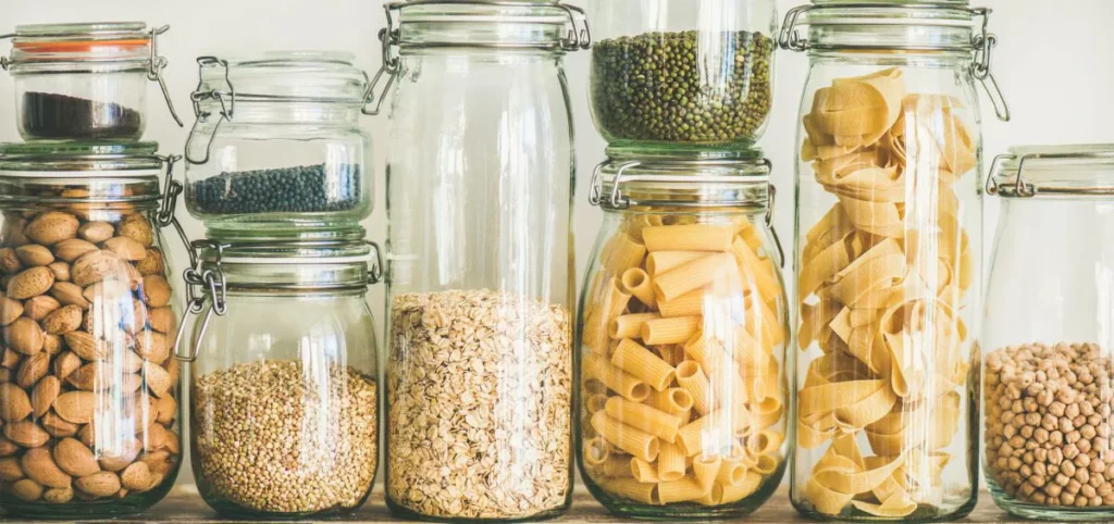 Glass jars
