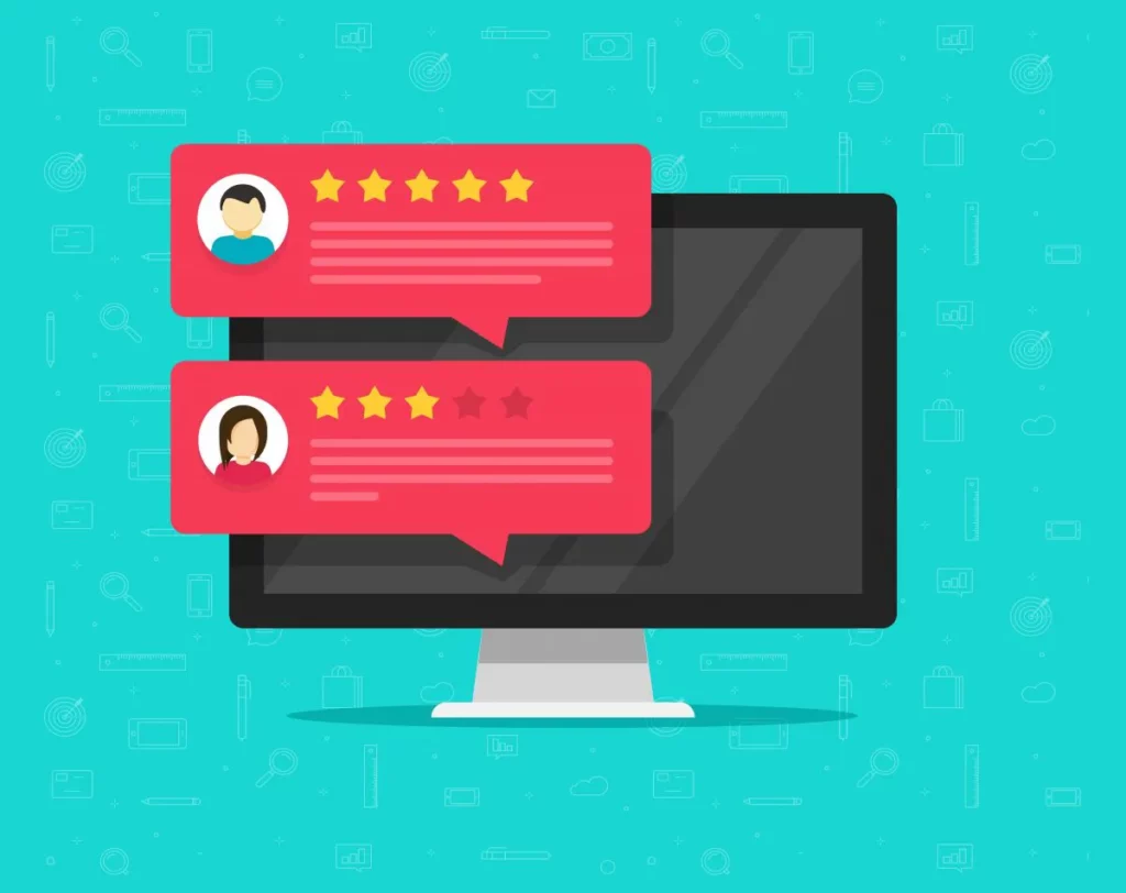QNET's Social Media Policy: An animated image on testimonials