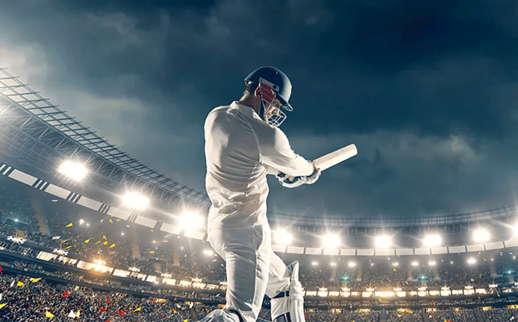 A young cricketer taking Risks