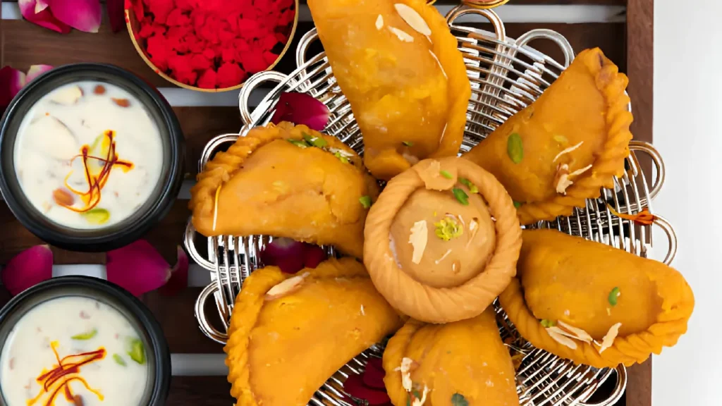 Thandai and Gujiyas